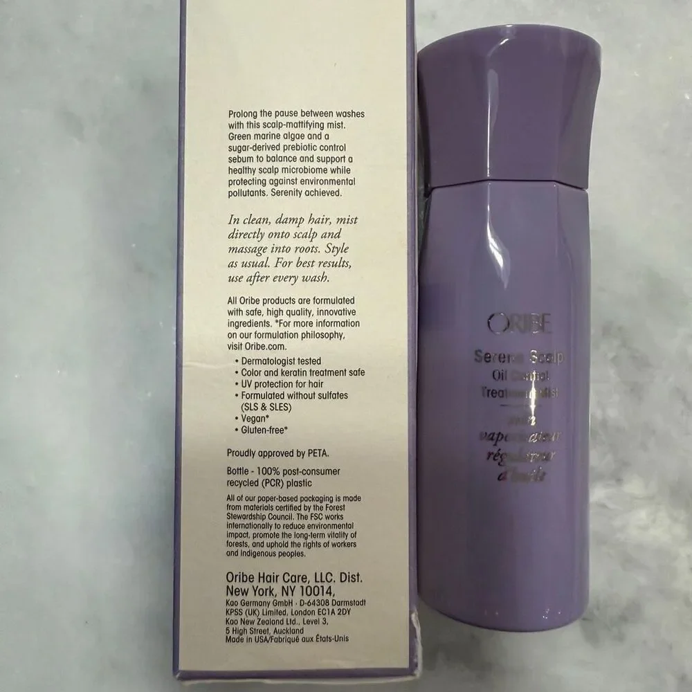 NWT Oribe Serene Scalp Oil Control Treatment Mist 125 ml